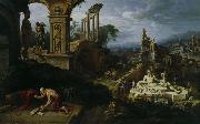 Maarten van Heemskerck Landschaft mit dem Hl. Hieronymus France oil painting artist